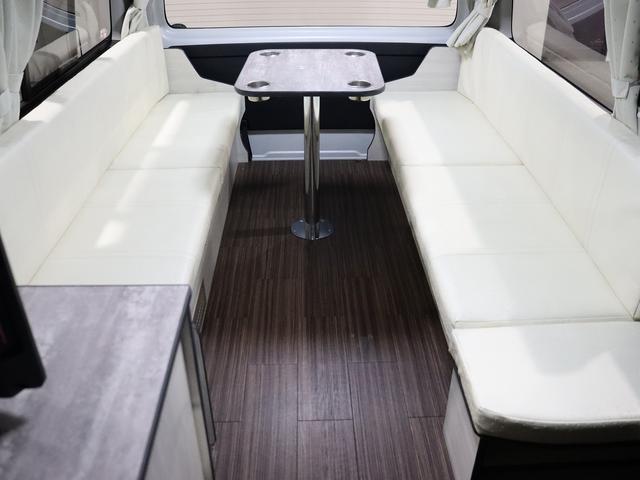 ハイエースワゴン キャンピング パスワゴン 4WD ベバストFFヒーター DCポータブル冷蔵庫 ツインサブバッテリー インバーター125W 19型TV 走行充電 排水ポリタンク10L 前後ドラレコ 社外エンスタ(14枚目)