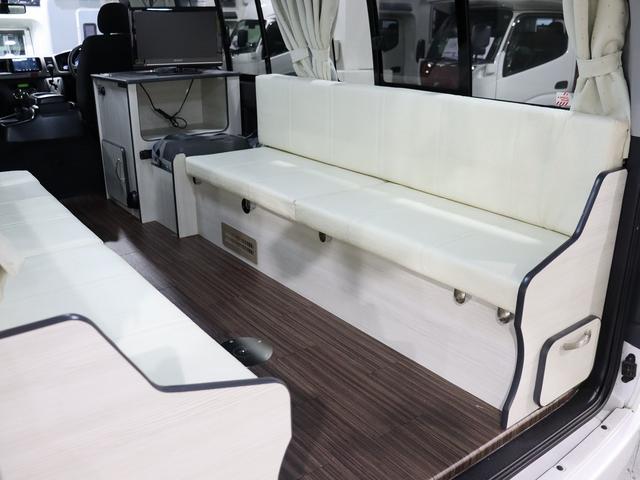 ハイエースワゴン キャンピング パスワゴン 4WD ベバストFFヒーター DCポータブル冷蔵庫 ツインサブバッテリー インバーター125W 19型TV 走行充電 排水ポリタンク10L 前後ドラレコ 社外エンスタ(20枚目)