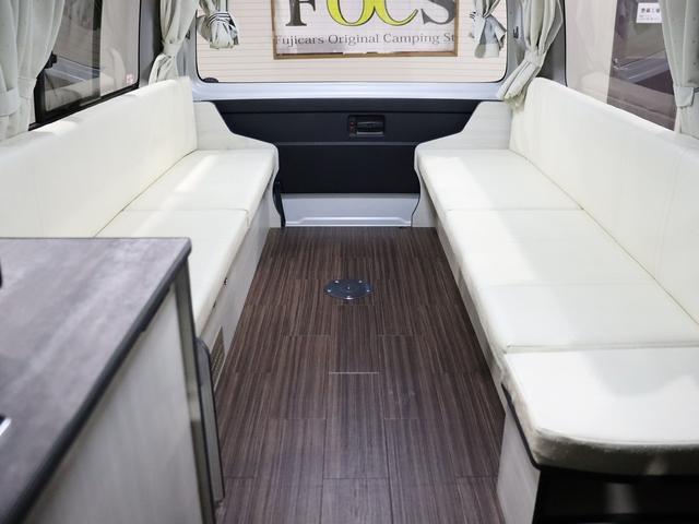 ハイエースワゴン キャンピング パスワゴン 4WD ベバストFFヒーター DCポータブル冷蔵庫 ツインサブバッテリー インバーター125W 19型TV 走行充電 排水ポリタンク10L 前後ドラレコ 社外エンスタ(21枚目)