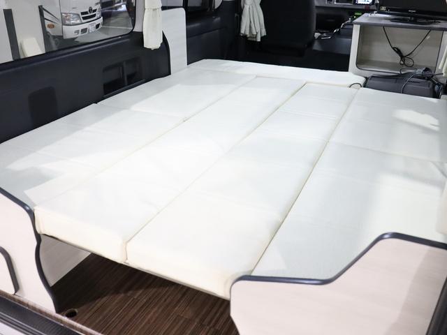 ハイエースワゴン キャンピング パスワゴン 4WD ベバストFFヒーター DCポータブル冷蔵庫 ツインサブバッテリー インバーター125W 19型TV 走行充電 排水ポリタンク10L 前後ドラレコ 社外エンスタ(36枚目)