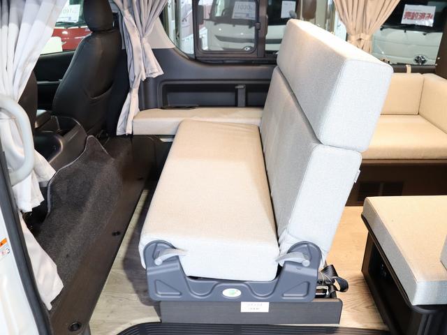 ハイエースワゴン 　キャンピング　ＦＯＣＳ　ＤＳ－Ｆ　４ＷＤ　ベバストＦＦヒーター　ツインサブＢＴ　ＤＣ冷蔵庫　フリップＤモニター　ナビ切替ナビ連動　デジタルインナーミラー　アラウンドビュー　走行用リアヒータークーラー（11枚目）