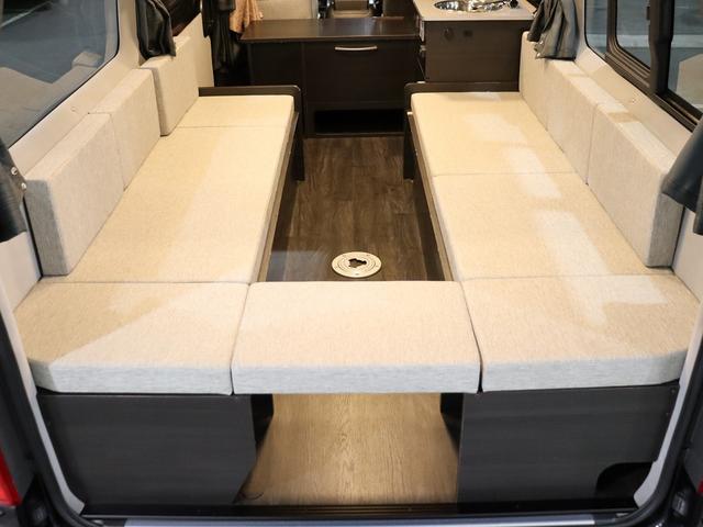 ハイエースバン 　キャンピング　モビーディックＮＨ０２　４ＷＤ　ＦＦヒーター　ツインサブ　インバーター８００Ｗ　縦型ＤＣ冷蔵庫　ＭＡＸＦＡＮ　アラウンドビューカメラ　前後ドラレコ　ナビ切替連動　社外ショック＆リアスタビ（9枚目）