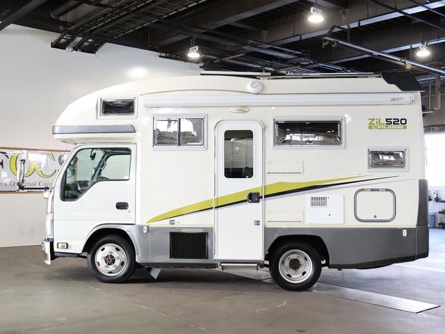 エルフトラック キャンピング ジル520クルーズ 4WD FFヒーター ACエアコン サブBT4個 インバーター1500W 19.23型TV 電気温水ボイラー MAXFAN ラップポン ソーラー4枚 R社外ショック(52枚目)