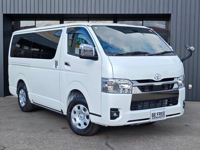 ハイエースバン ロングスーパーGL ダークプライムS 寒冷地仕様・オプションナビ NSZT-W66T・パノラミックビューモニター・デジタルインナーミラー・リアフォグ・リモートスタート・フロアマット・サイドバイザー・ナンバーフレーム(2枚目)