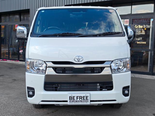 ハイエースバン ロングスーパーGL ダークプライムS 寒冷地仕様・オプションナビ NSZT-W66T・パノラミックビューモニター・デジタルインナーミラー・リアフォグ・リモートスタート・フロアマット・サイドバイザー・ナンバーフレーム(3枚目)