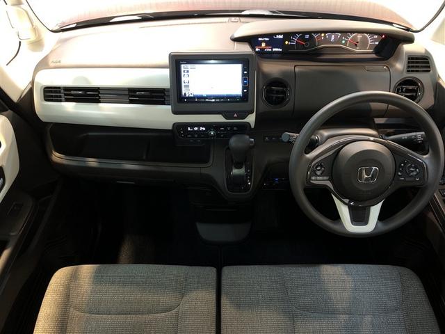 N-BOX L 助手席側電動スライドドア ETC車載器 CMBS Bカメラ ナビTV LEDヘッドライト クルコン ベンチシート オートエアコン 盗難防止システム 4WD 地デジTV ドラレコ キーレス DVD(2枚目)