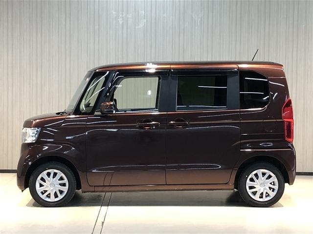 N-BOX L 助手席側電動スライドドア ETC車載器 CMBS Bカメラ ナビTV LEDヘッドライト クルコン ベンチシート オートエアコン 盗難防止システム 4WD 地デジTV ドラレコ キーレス DVD(7枚目)