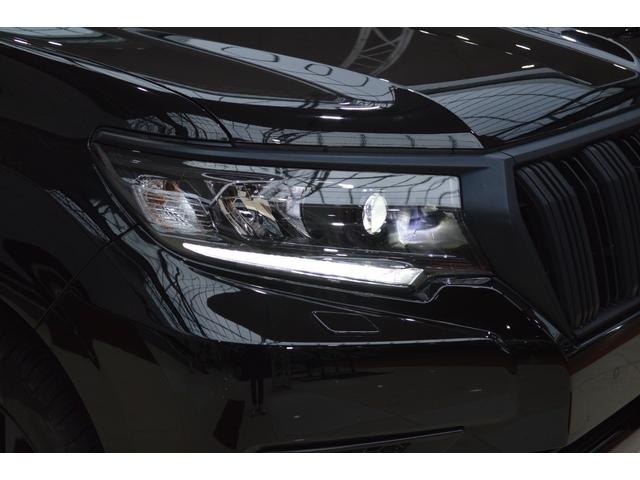 ランドクルーザープラド ＴＸ　Ｌパッケージ　マットブラックエディション　ワンオーナー車ディーゼルターボ４ＷＤ黒革シートビックＸ１１インチナビＴＶバックカメラ後席モニタープリクラッシュセーフティ後退時ブレーキサポートサポートクルーズコントロールハイビームアシストＬＥＤライト（33枚目）