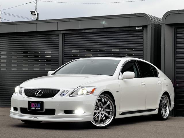 GS GS350 サンルーフ 4WD WORK20アルミ 国産タイヤ LXモード F・Rスポイラー ローダウン メーカーHDDマルチ フルセグ Bカメラ HIDヘッドライト LEDフォグ パワーシート クルコン ETC(3枚目)