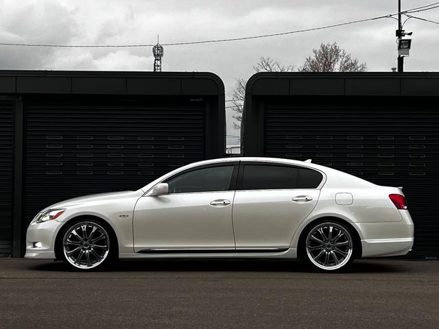 GS GS350 サンルーフ 4WD WORK20アルミ 国産タイヤ LXモード F・Rスポイラー ローダウン メーカーHDDマルチ フルセグ Bカメラ HIDヘッドライト LEDフォグ パワーシート クルコン ETC(4枚目)