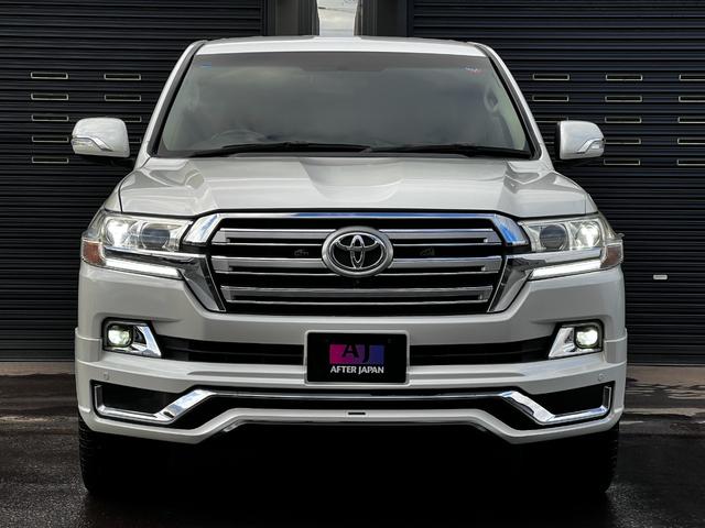 ランドクルーザー AX 後期仕様 1ナンバー登録可 レイズ22AW フローティングナビ 革調シートカバー モデリスタ風スポイラー ブルートゥース ブルーレイ フルセグ DVD Bカメラ クルーズコントロール ビルトインETC(2枚目)
