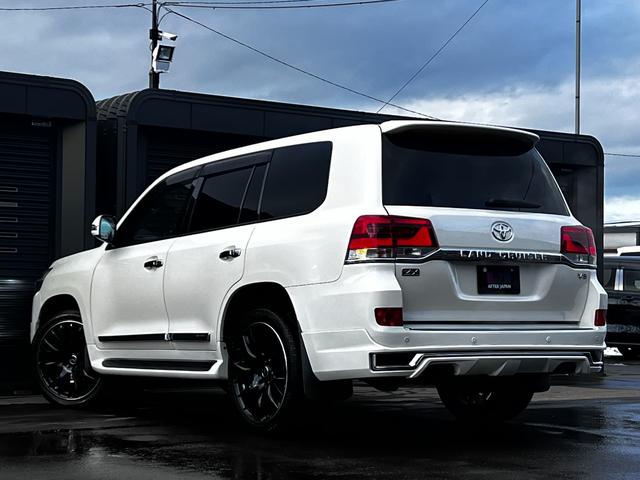 ランドクルーザー AX 後期仕様 1ナンバー登録可 レイズ22AW フローティングナビ 革調シートカバー モデリスタ風スポイラー ブルートゥース ブルーレイ フルセグ DVD Bカメラ クルーズコントロール ビルトインETC(5枚目)