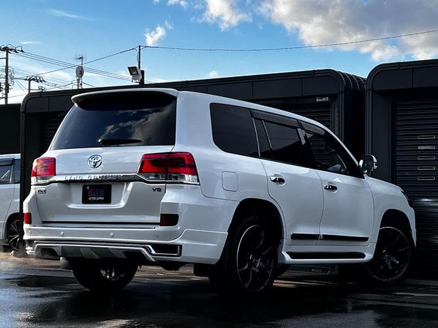 ランドクルーザー AX 後期仕様 1ナンバー登録可 レイズ22AW フローティングナビ 革調シートカバー モデリスタ風スポイラー ブルートゥース ブルーレイ フルセグ DVD Bカメラ クルーズコントロール ビルトインETC(7枚目)