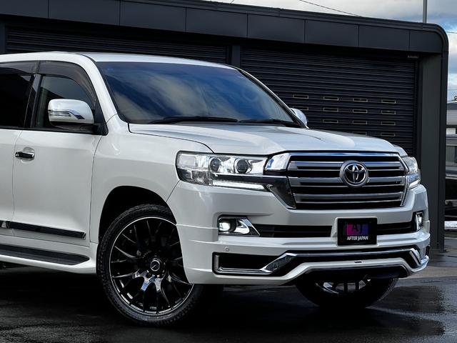 ランドクルーザー AX 後期仕様 1ナンバー登録可 レイズ22AW フローティングナビ 革調シートカバー モデリスタ風スポイラー ブルートゥース ブルーレイ フルセグ DVD Bカメラ クルーズコントロール ビルトインETC(9枚目)