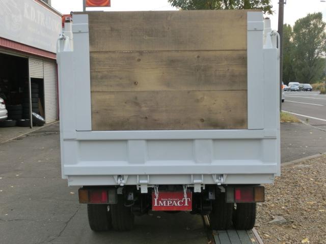 エルフトラック 強化ダンプ 2tダンプ 全低床 3面差し枠 深ダンプ 本州仕入 荷台塗装済み 荷台内寸304+159+120 リアゲートロックピン ETC HSA ASR 車両総重量4865kg(6枚目)