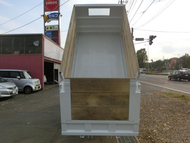 エルフトラック 強化ダンプ 2tダンプ 全低床 3面差し枠 深ダンプ 本州仕入 荷台塗装済み 荷台内寸304+159+120 リアゲートロックピン ETC HSA ASR 車両総重量4865kg(7枚目)