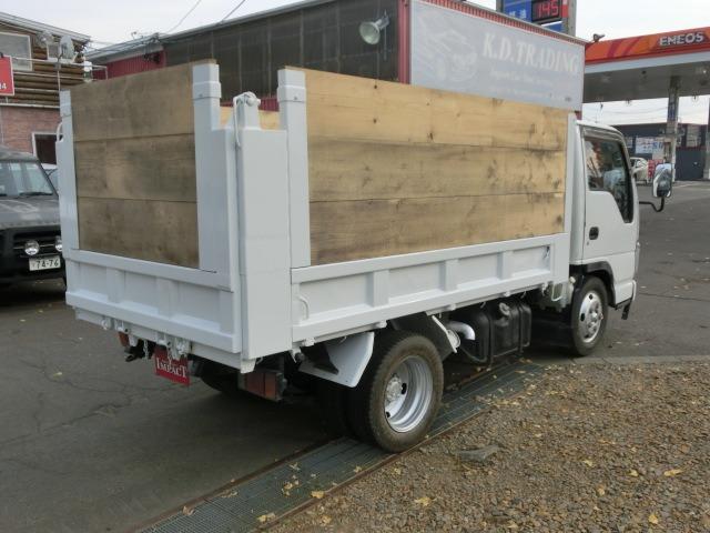 エルフトラック 強化ダンプ 2tダンプ 全低床 3面差し枠 深ダンプ 本州仕入 荷台塗装済み 荷台内寸304+159+120 リアゲートロックピン ETC HSA ASR 車両総重量4865kg(8枚目)
