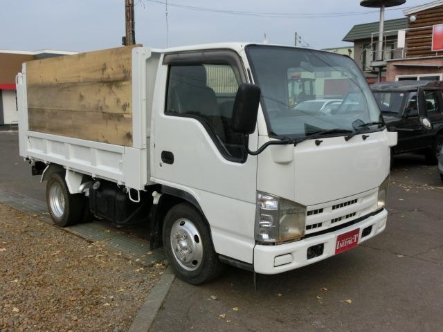 エルフトラック 強化ダンプ 2tダンプ 全低床 3面差し枠 深ダンプ 本州仕入 荷台塗装済み 荷台内寸304+159+120 リアゲートロックピン ETC HSA ASR 車両総重量4865kg(10枚目)