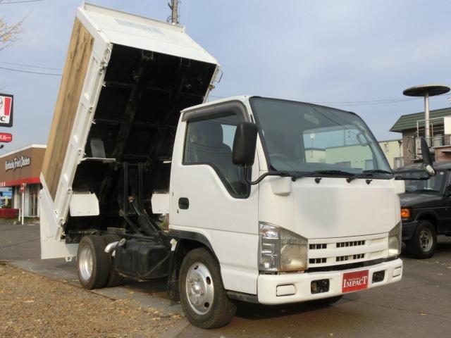 エルフトラック 強化ダンプ 2tダンプ 全低床 3面差し枠 深ダンプ 本州仕入 荷台塗装済み 荷台内寸304+159+120 リアゲートロックピン ETC HSA ASR 車両総重量4865kg(11枚目)