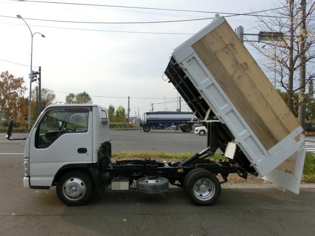 エルフトラック 強化ダンプ 2tダンプ 全低床 3面差し枠 深ダンプ 本州仕入 荷台塗装済み 荷台内寸304+159+120 リアゲートロックピン ETC HSA ASR 車両総重量4865kg(49枚目)