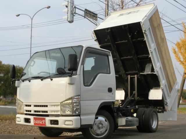 エルフトラック 強化ダンプ 2tダンプ 全低床 3面差し枠 深ダンプ 本州仕入 荷台塗装済み 荷台内寸304+159+120 リアゲートロックピン ETC HSA ASR 車両総重量4865kg(52枚目)