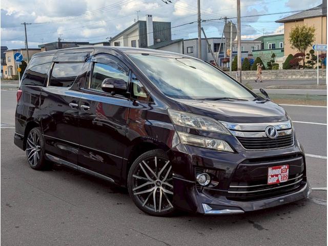 ヴェルファイア 2.4V ナビ バックカメラ ETC ステアリングスイッチ 社外20インチアルミホイール サイドバイザー プッシュスタート 両側パワースライドドア(13枚目)