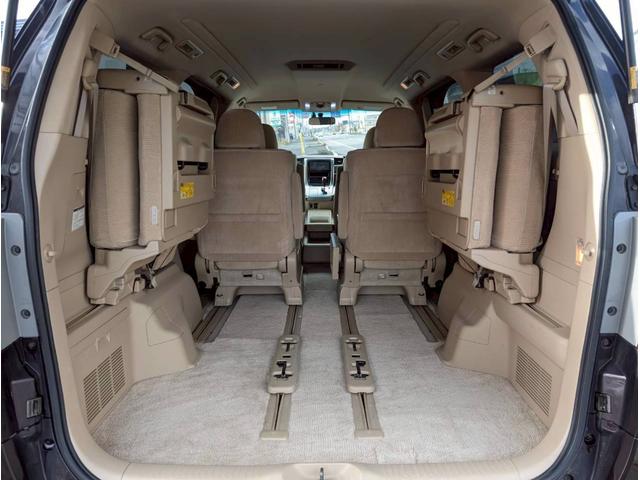 ヴェルファイア 2.4V ナビ バックカメラ ETC ステアリングスイッチ 社外20インチアルミホイール サイドバイザー プッシュスタート 両側パワースライドドア(65枚目)