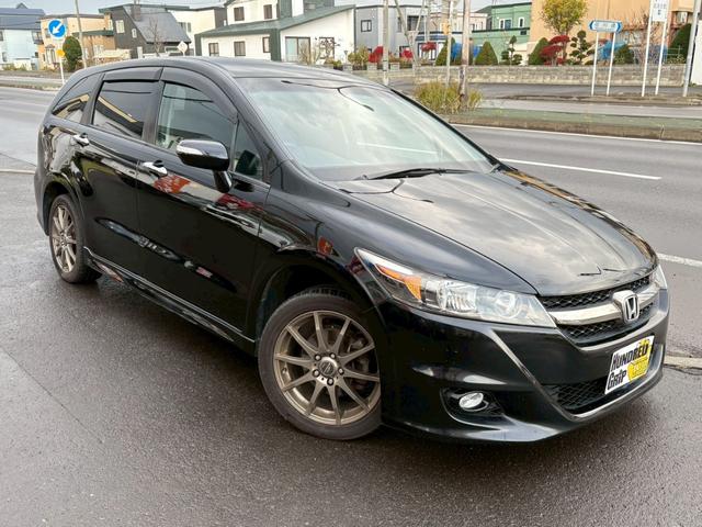 ストリーム RSZ 社外ホイール ドアサイドバイザー オートエアコン ドアミラーウィンカー 電動格納ミラー 3列シート(13枚目)