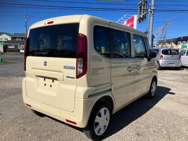 スペーシア ハイブリッドＧ　届出済み未使用車　衝突被害軽減ブレーキ　両側スライドドア　ＬＥＤヘッドライト　スマートキー　プッシュスタート　シートヒーター　オートエアコン　オートハイビーム　電動格納ミラー　アイドリングストップ（10枚目）