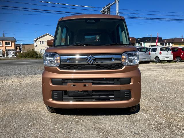 スペーシア ハイブリッドＧ　届出済み未使用車　衝突被害軽減ブレーキ　両側スライドドア　ＬＥＤヘッドライト　スマートキー　プッシュスタート　シートヒーター　オートエアコン　オートハイビーム　電動格納ミラー　アイドリングストップ（2枚目）