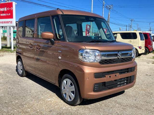 スペーシア ハイブリッドＧ　届出済み未使用車　衝突被害軽減ブレーキ　両側スライドドア　ＬＥＤヘッドライト　スマートキー　プッシュスタート　シートヒーター　オートエアコン　オートハイビーム　電動格納ミラー　アイドリングストップ（12枚目）