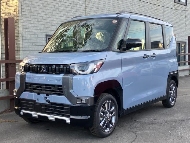 デリカミニ G プレミアム 届出済み未使用車 衝突被害軽減ブレーキ 両側電動スライドドア ステアリングヒーター シートヒーター 全方位カメラ アダプティブクルーズコントロール LEDヘッドライト LEDフォグランプ 4WD(3枚目)