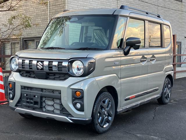 スペーシアギア ハイブリッドXZ 届出済み未使用車 衝突被害軽減ブレーキ スマートキー プッシュスタート 両側電動スライドドア LEDヘッドライト LEDフォグランプ アダプティブクルーズコントロール ステアリングヒーター(3枚目)