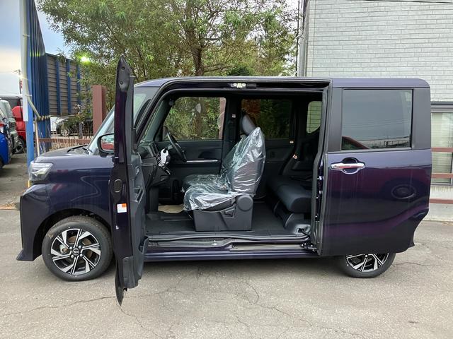 タント カスタムX 届出済み未使用車 衝突被害軽減ブレーキ 両側電動スライドドア スマートキー プッシュスタート LEDヘッドライト LEDフォグランプ オートライト 電子パーキング オートエアコン 純正バックカメラ(6枚目)