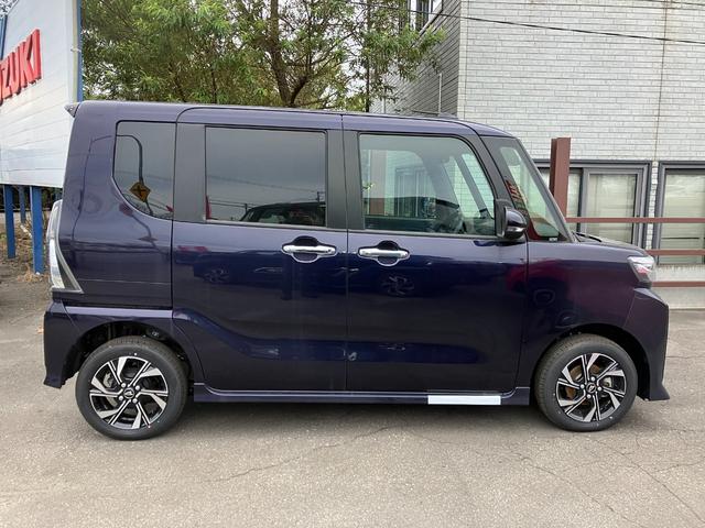タント カスタムX 届出済み未使用車 衝突被害軽減ブレーキ 両側電動スライドドア スマートキー プッシュスタート LEDヘッドライト LEDフォグランプ オートライト 電子パーキング オートエアコン 純正バックカメラ(11枚目)