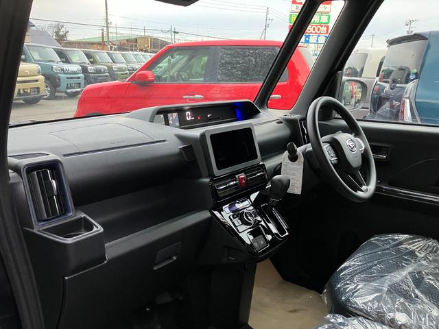タント カスタムX 届出済み未使用車 衝突被害軽減ブレーキ 両側電動スライドドア スマートキー プッシュスタート LEDヘッドライト LEDフォグランプ オートライト 電子パーキング オートエアコン 純正バックカメラ(13枚目)
