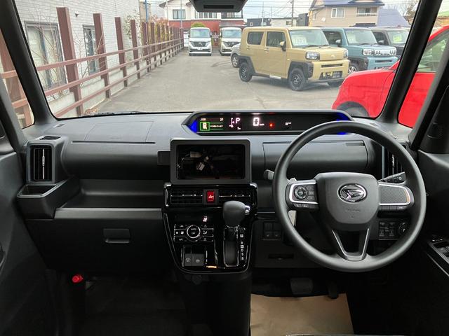 タント カスタムX 届出済み未使用車 衝突被害軽減ブレーキ 両側電動スライドドア スマートキー プッシュスタート LEDヘッドライト LEDフォグランプ オートライト 電子パーキング オートエアコン 純正バックカメラ(19枚目)