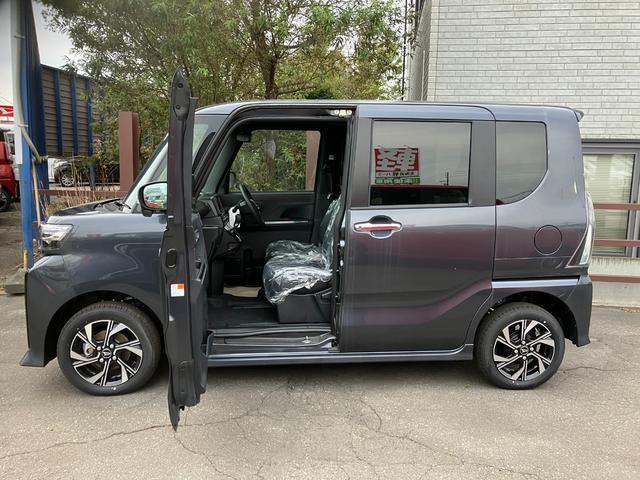 タント カスタムX 届出済み未使用車 衝突被害軽減ブレーキ 両側電動スライドドア スマートキー プッシュスタート LEDヘッドライト LEDフォグランプ オートライト 電子パーキング オートエアコン 純正バックカメラ(5枚目)