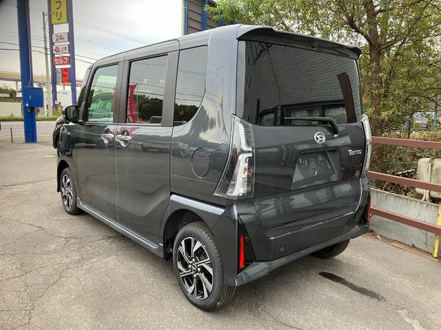 タント カスタムX 届出済み未使用車 衝突被害軽減ブレーキ 両側電動スライドドア スマートキー プッシュスタート LEDヘッドライト LEDフォグランプ オートライト 電子パーキング オートエアコン 純正バックカメラ(7枚目)