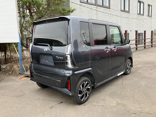 タント カスタムX 届出済み未使用車 衝突被害軽減ブレーキ 両側電動スライドドア スマートキー プッシュスタート LEDヘッドライト LEDフォグランプ オートライト 電子パーキング オートエアコン 純正バックカメラ(10枚目)