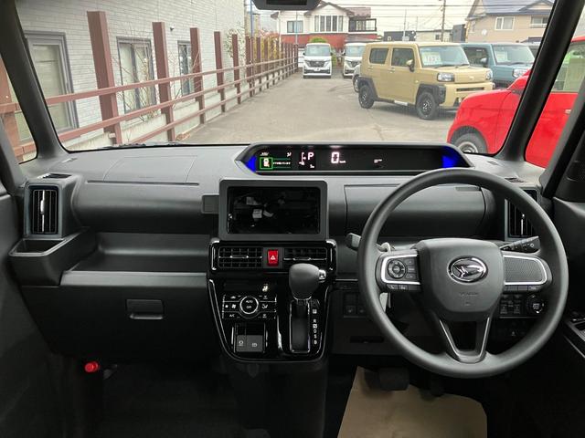 タント カスタムX 届出済み未使用車 衝突被害軽減ブレーキ 両側電動スライドドア スマートキー プッシュスタート LEDヘッドライト LEDフォグランプ オートライト 電子パーキング オートエアコン 純正バックカメラ(19枚目)