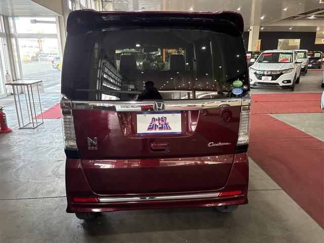 N-BOXカスタム G・ターボLパッケージ 4WD ETC バックカメラ 両側電動スライドドア ナビ TV オートクルーズコントロール HID スマートキー アイドリングストップ 電動格納ミラー シートヒーター ベンチシート CVT(17枚目)