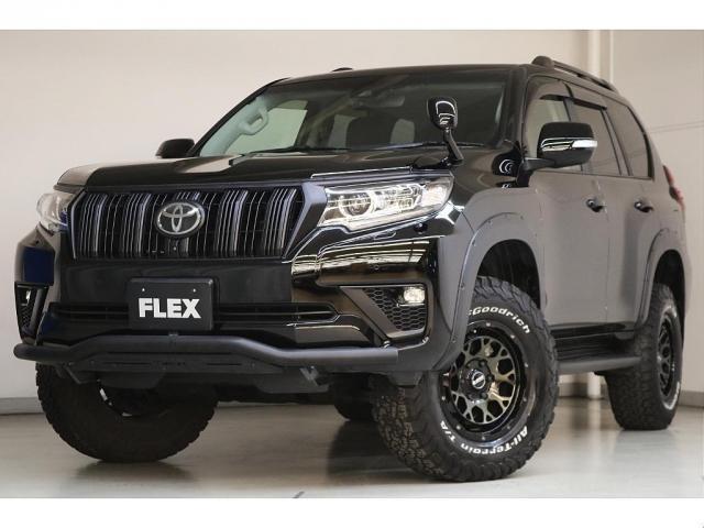 ランドクルーザープラド ＴＸ　Ｌパッケージ　ワンオーナー　リフトＵＰ　ＪＡＯＳスキッドバー　オーバーフェンダー　サンルーフ　ＢＩＧ－Ｘ１１ナビ　フロント＆バックカメラ　レイズホイール　グッドリッチ　ロッソモデロマフラー　ヒッチメンバー　寒冷地（34枚目）