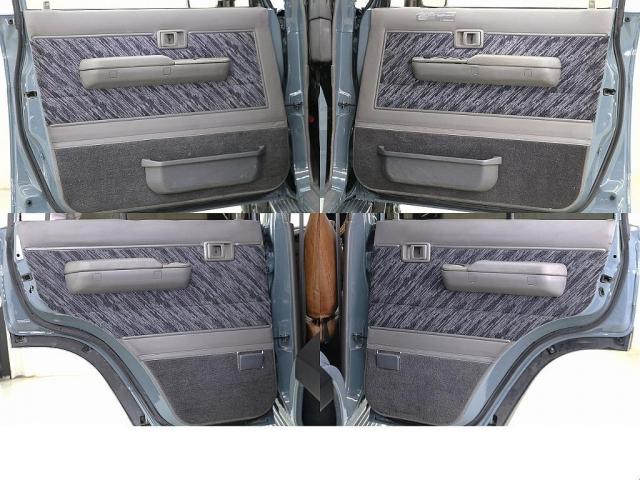 ランドクルーザープラド ＳＸワイド　全塗装アンヴィルグレー　各所ブラックアウト　７６フェイス換装　リフトＵＰ　西日本仕入　新品ミラーカバー　新品ＬＥＤテールランプ　イクリプスＨＤＤナビ　新品タイヤホイール　新品ハンドル　新品シートカバー（12枚目）