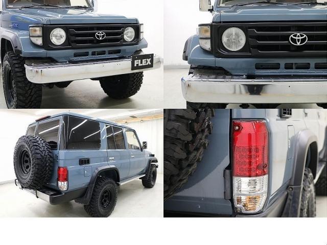 ランドクルーザープラド ＳＸワイド　全塗装アンヴィルグレー　各所ブラックアウト　７６フェイス換装　リフトＵＰ　西日本仕入　新品ミラーカバー　新品ＬＥＤテールランプ　イクリプスＨＤＤナビ　新品タイヤホイール　新品ハンドル　新品シートカバー（22枚目）