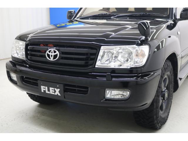 ランドクルーザー100 VXリミテッド ディーゼルターボ マルチレス 全塗装ブラック 後期LOOKヘッドライト LXテール エアロサイドステップ リヤヒーター ストラーダナビ Bカメラ ETC タイベル交換済み 記録簿17枚 ルーフレール(43枚目)