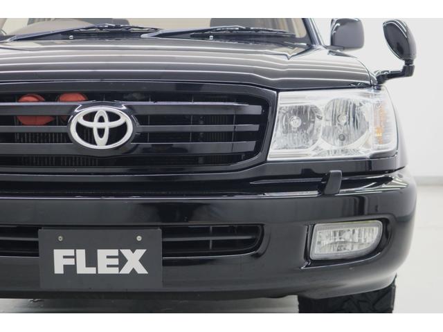 ランドクルーザー100 VXリミテッド ディーゼルターボ マルチレス 全塗装ブラック 後期LOOKヘッドライト LXテール エアロサイドステップ リヤヒーター ストラーダナビ Bカメラ ETC タイベル交換済み 記録簿17枚 ルーフレール(44枚目)