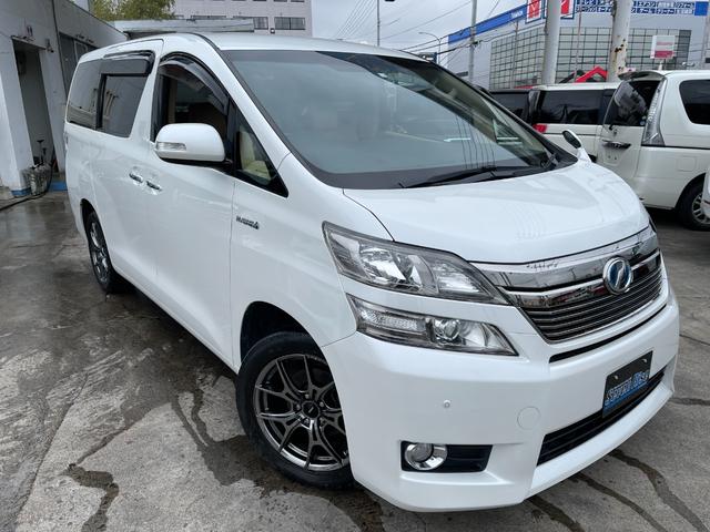 ヴェルファイアハイブリッド Ｖ　４ＷＤ　保証付　最長３年保証　事故無　Ｔチェーン　純正ＨＤＤナビ　ＣＤ　ＤＶＤ　フルセグ　Ｂｌｕｅｔｏｏｔｈ　Ｂカメラ　後席モニター　ＥＴＣ　プッシュスタート　両側パワスラ　パワーシート　クルコン（4枚目）