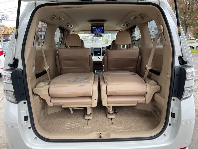 ヴェルファイアハイブリッド Ｖ　４ＷＤ　保証付　最長３年保証　事故無　Ｔチェーン　純正ＨＤＤナビ　ＣＤ　ＤＶＤ　フルセグ　Ｂｌｕｅｔｏｏｔｈ　Ｂカメラ　後席モニター　ＥＴＣ　プッシュスタート　両側パワスラ　パワーシート　クルコン（36枚目）