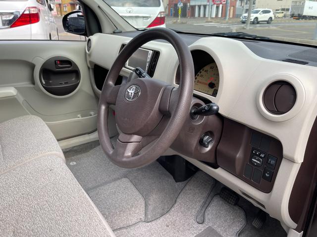 パッソ X ユルリ 保証付 事故無 Tチェーン 純正SDナビ CD ワンセグ スマートキー ベンチシート ワイパーデアイサー 電格ミラー 盗難防止装置 ABS WSRS(27枚目)